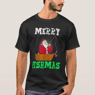 Camiseta Pescador alegre de Navidad Nicolás Ángel