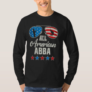 Camiseta Pescador Americano Abba 4 De Julio Bandera Estadou