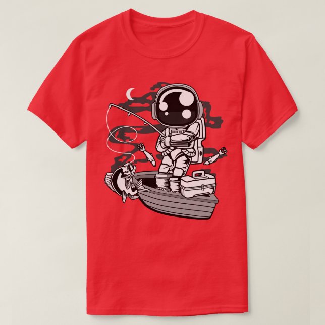 Camiseta Pescador astronauta (Diseño del anverso)