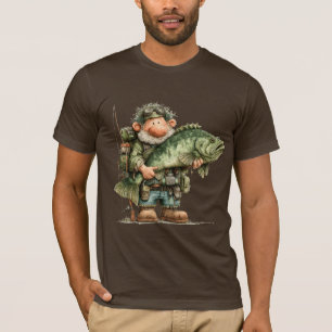 Camiseta Pescador Caprichoso Día Perezoso Pesca