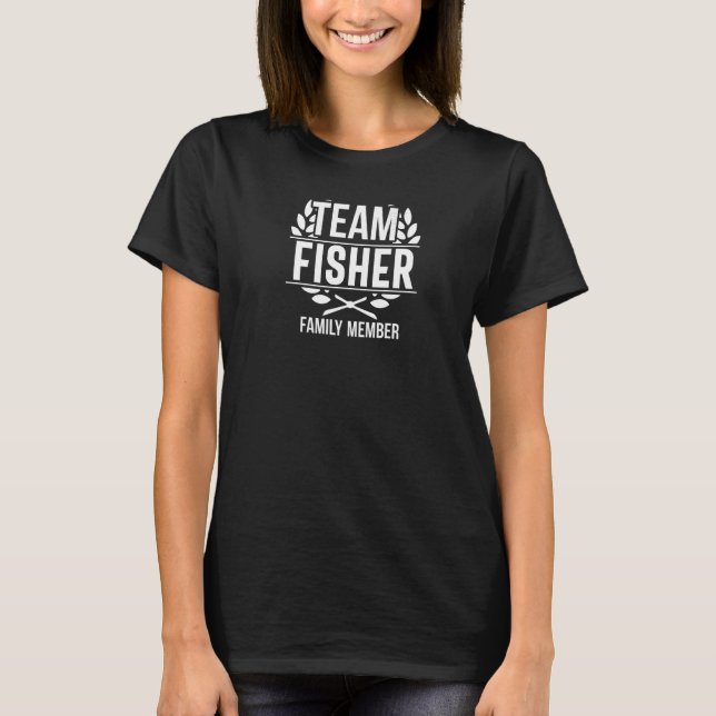 Camiseta Pescador coincidente de miembro de la familia de p (Anverso)