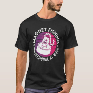Camiseta Pescador con imán Profesional en el trabajo Pescad