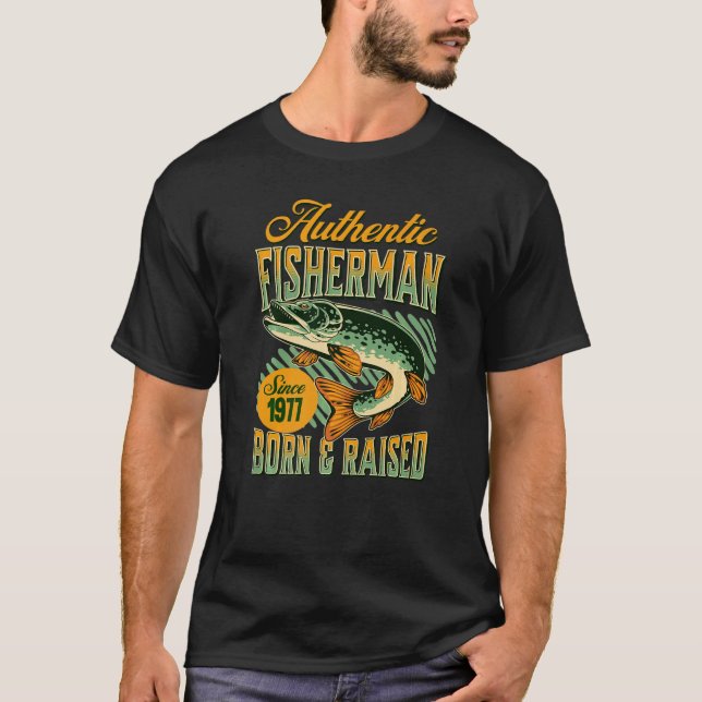 Camiseta Pescador de 45 años de edad desde que (Anverso)