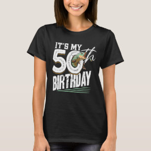 Camiseta Pescador de 50 años Angler 50 cumpleaños