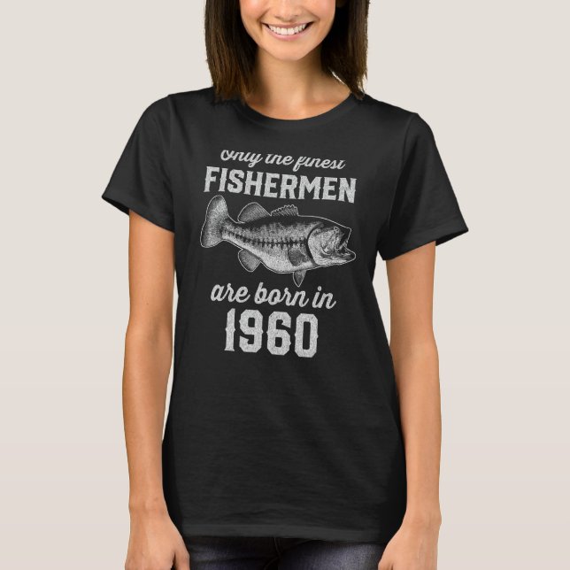 Camiseta Pescador de 65 años de edad 1960 65º cumpleaños (Anverso)