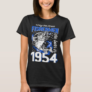Camiseta Pescador de 67 años de edad 1954 67º cumpleaños