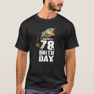 Camiseta Pescador de 78 años Angler 78th Birthda