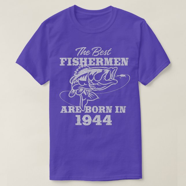 Camiseta Pescador de 78 años de edad_ Pesca 1944 78º cumple (Diseño del anverso)