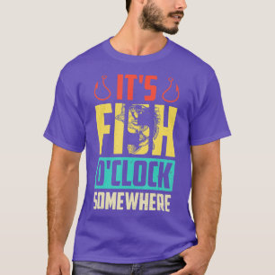 Camiseta Pescador de algún lugar retro vintage