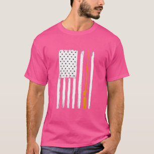Camiseta Pescador De Bandera De La Pesca Estadounidense, Us