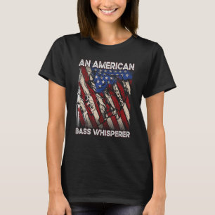 Camiseta Pescador de barrena patriótica americano
