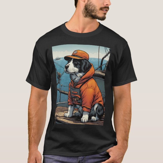 Camiseta Pescador de cachorros (Anverso)