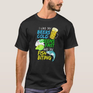 Camiseta Pescador de cerveza Jugador de golf de pesca
