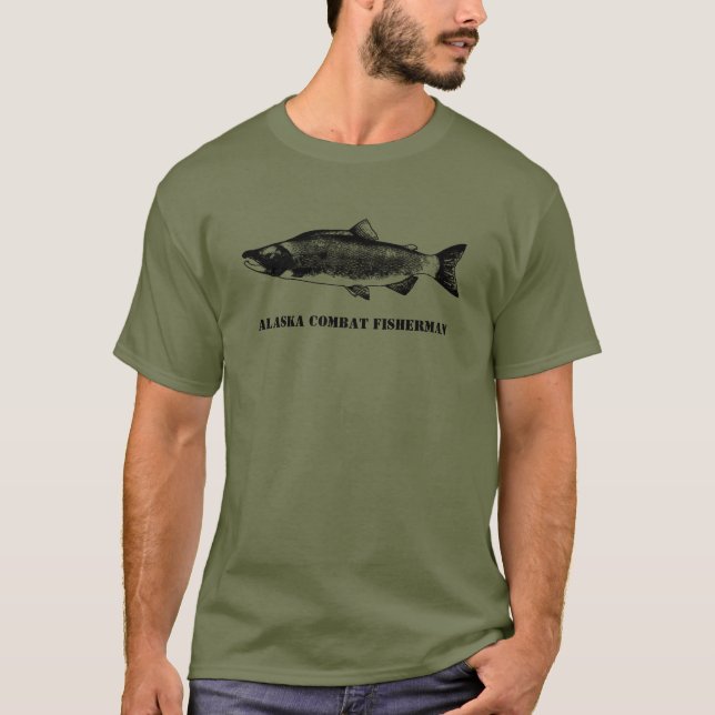 Camiseta Pescador de Combate de Alaska (Anverso)