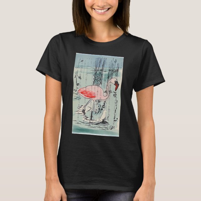 Camiseta Pescador de flamenco (Anverso)