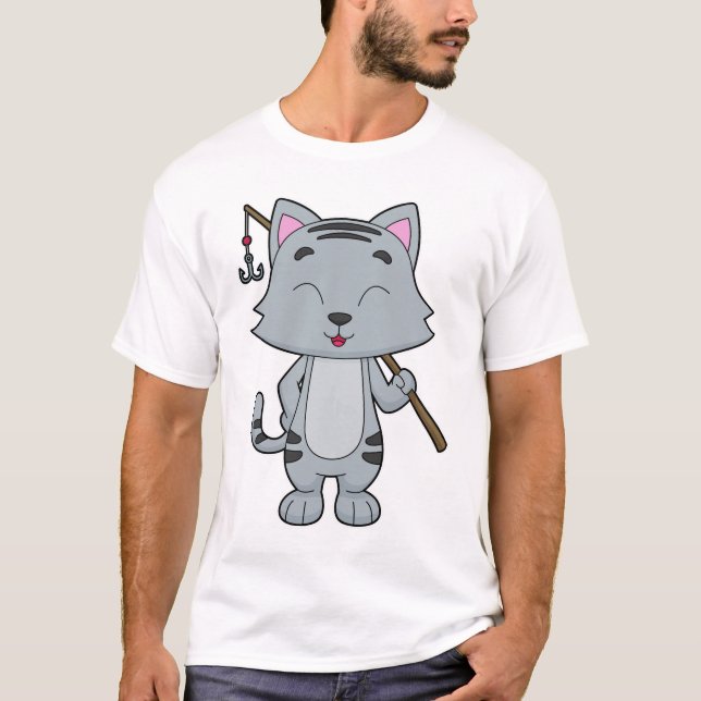 Camiseta Pescador de gato (Anverso)