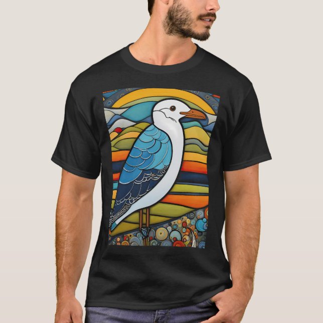 Camiseta Pescador de gaviotas (Anverso)