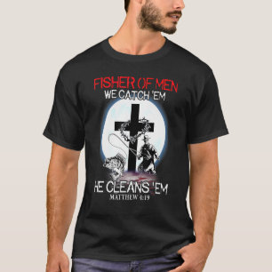 Camiseta Pescador De Hombres Los Atrapamos Él Los Limpia Cr