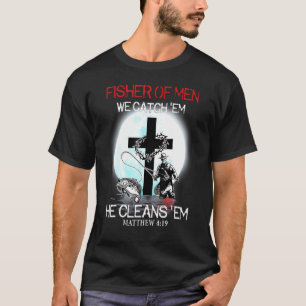 Camiseta Pescador De Hombres Los Atrapamos Él Los Limpia Pa