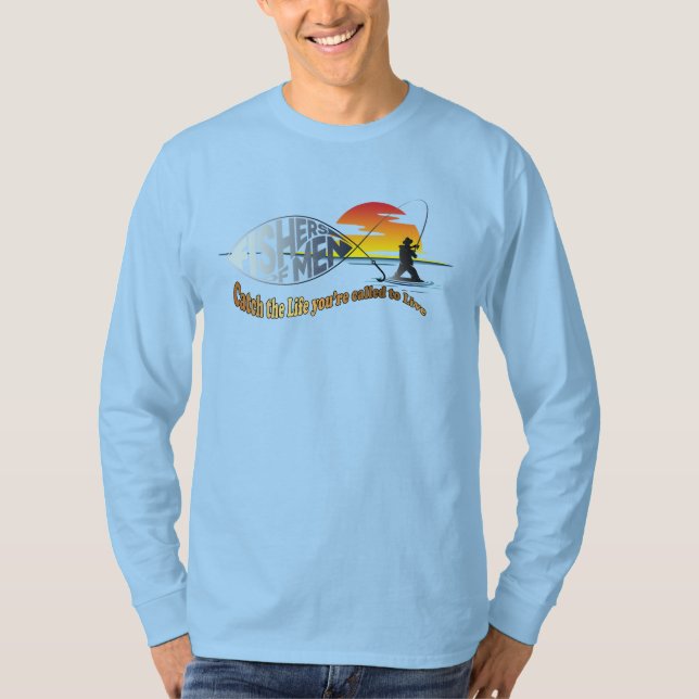 Camiseta Pescador de hombres | Manga larga para hombres (Anverso)