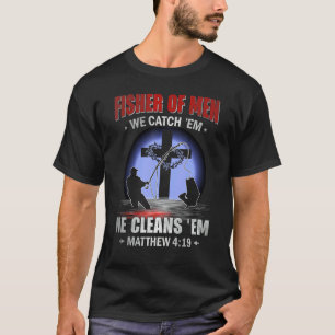 Camiseta Pescador De Hombres Nosotros Atrapamos Él Limpia M