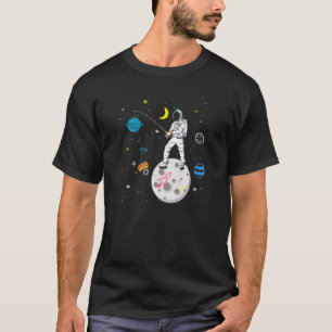 Camiseta Pescador de Hot Dog Astronauta Planeta Salchicha F