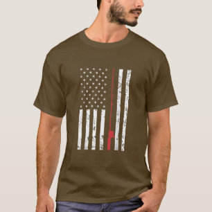 Camiseta Pescador De La Bandera De La Pesca De Estados Unid