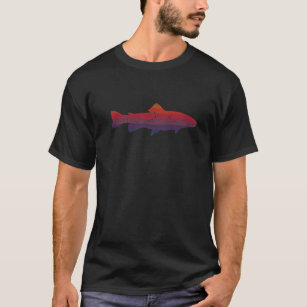 Camiseta Pescador de la naturaleza pesca Pesca trucha marró