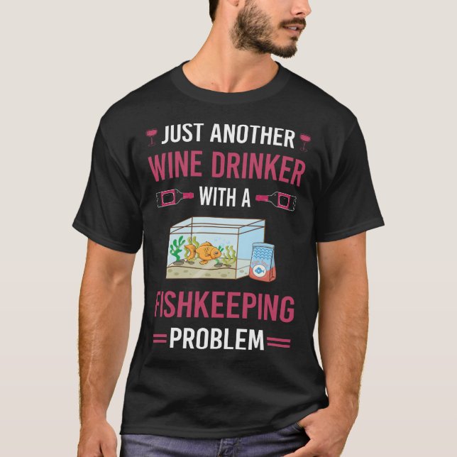 Camiseta Pescador de la pesca del dragado de vino Conservac (Anverso)