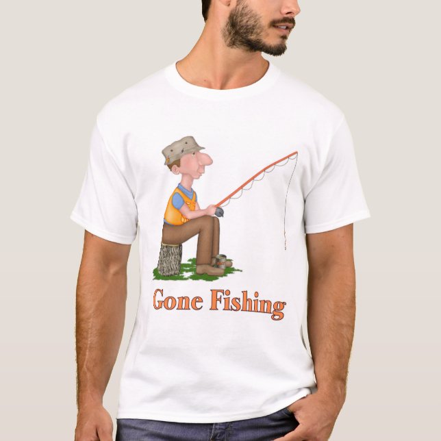 Camiseta Pescador de la pesca ininterrumpida (Anverso)
