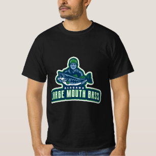 CAMISETA PESCADOR DE LOBINA DE BOCA GRANDE DE ALABAMA
