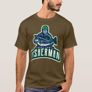 Camiseta Pescador de los Grandes Lagos Michigan