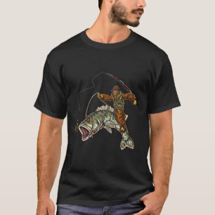 Camiseta Pescador de lubina de boca grande Bigfoot