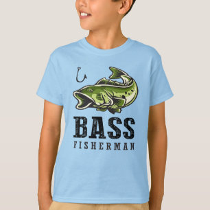 Camiseta Pescador de lubina divertido cita de pesca de pece