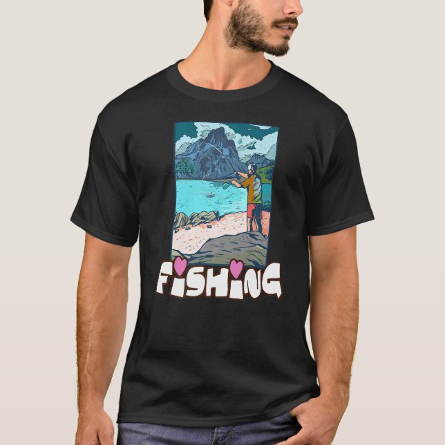 Camiseta Pescador de mosca (Anverso)