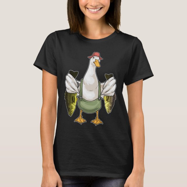 Camiseta Pescador de patos pesca (Anverso)