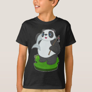 Camiseta Pescador de peces Panda Fisher
