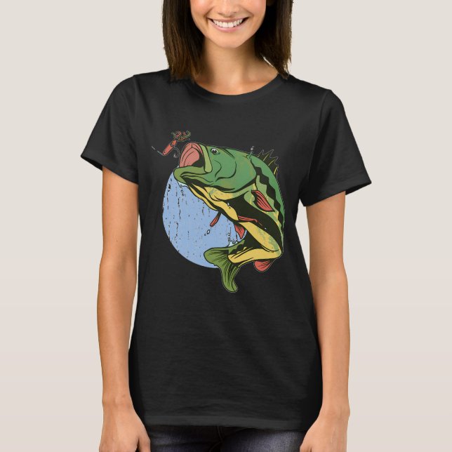 Camiseta pescador de percas (Anverso)