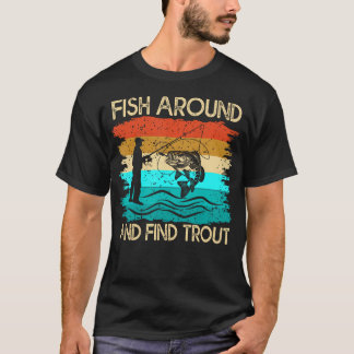 Camiseta Pescador De Pesca Antiguo Divertido Pez Alrededor