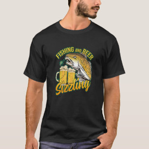 Camiseta Pescador De Pesca Y Pesca De Cerveza Sizzle Dicien