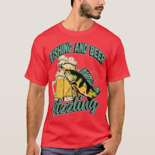 Camiseta Pescador De Pesca Y Pesca De Cerveza Sizzle Dicien