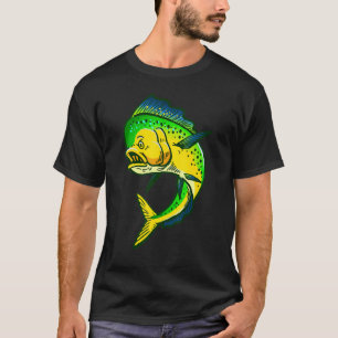 Camiseta Pescador de Pez Dorado Mahi Mahi Fan de Pesca