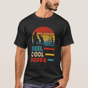 Camiseta Pescador de Poppa, papá padre de Mens Reel Guay