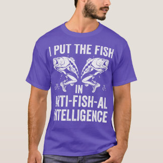 Camiseta Pescador de Pun Pescador Fundido Diciendo Pescado 