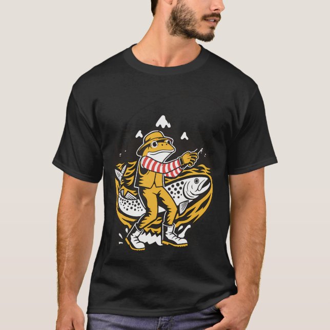 Camiseta pescador de ranas (Anverso)