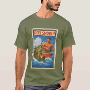 Camiseta Pescador de Reel Smooth Retro Náutico Salado Pesca