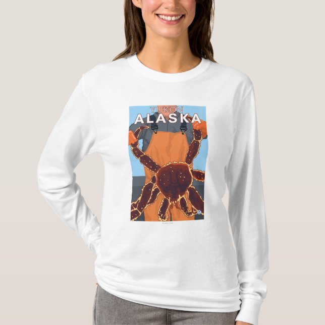 Camiseta Pescador de rey cangrejo - el Yukón, Alaska (Anverso)