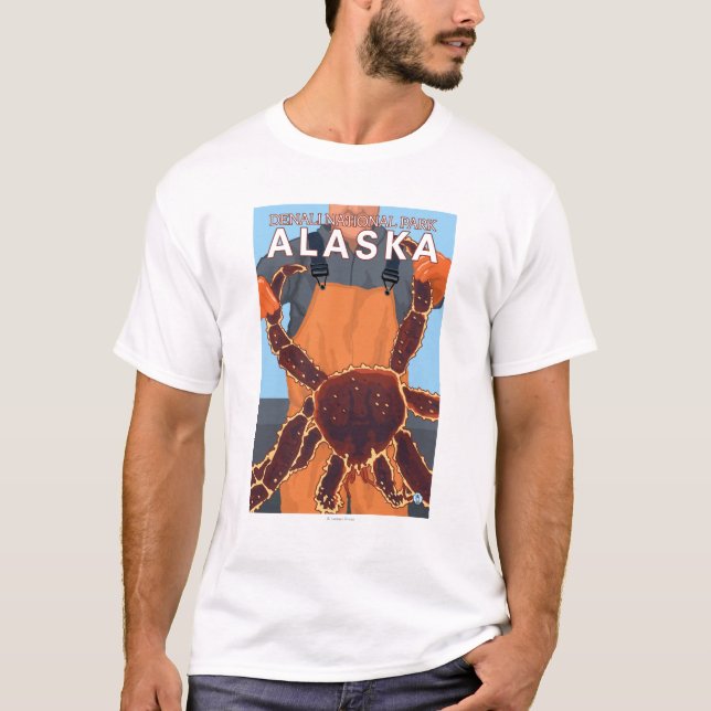 Camiseta Pescador de rey cangrejo - parque nacional de (Anverso)