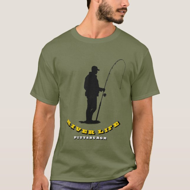 Camiseta Pescador de River Life Pittsburgh (Anverso)