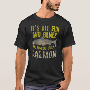 Camiseta Pescador de salmón divertido pez de agua dulce y s